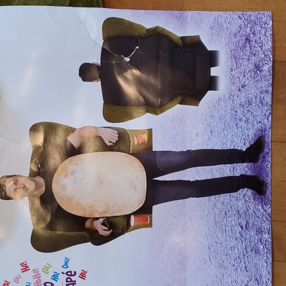 Mens Adult COUCH POTATO Halloween Costume  One Size Fits Most  Chair Tunic NWT - Picture 2 of 5